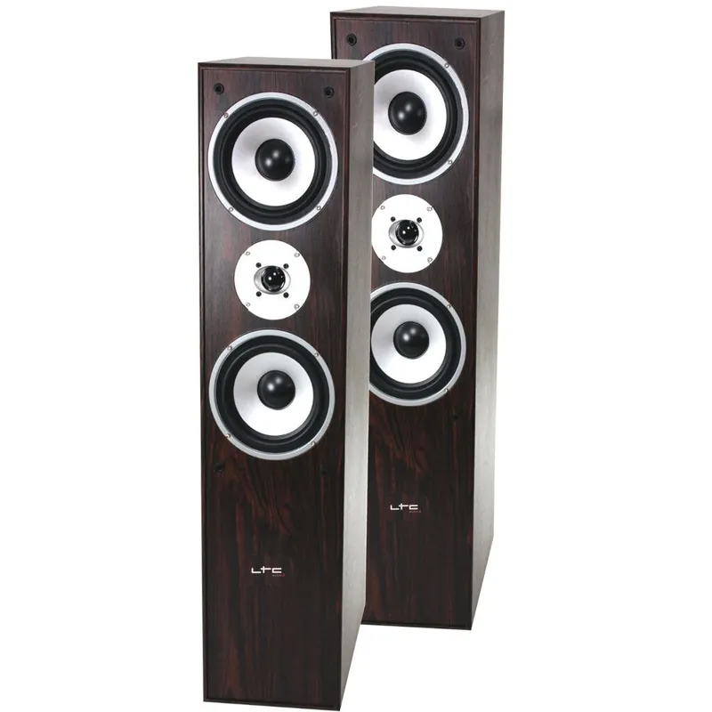 LTC L766-WA 3-WEGE HIFI LAUTSPRECHER BOXEN 350W NUSSBRAUN Schneller Versand