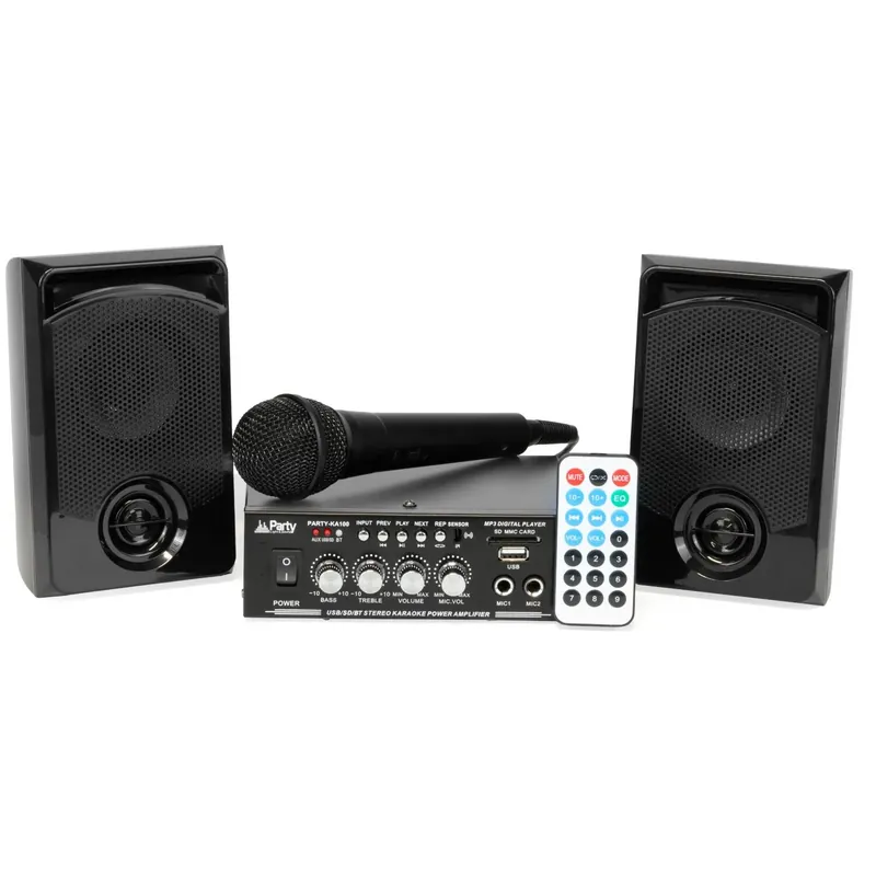 PARTY PARTY-KA100 KARAOKE SET 2x50W MIT USB SD BLUETOOTH Aktuell