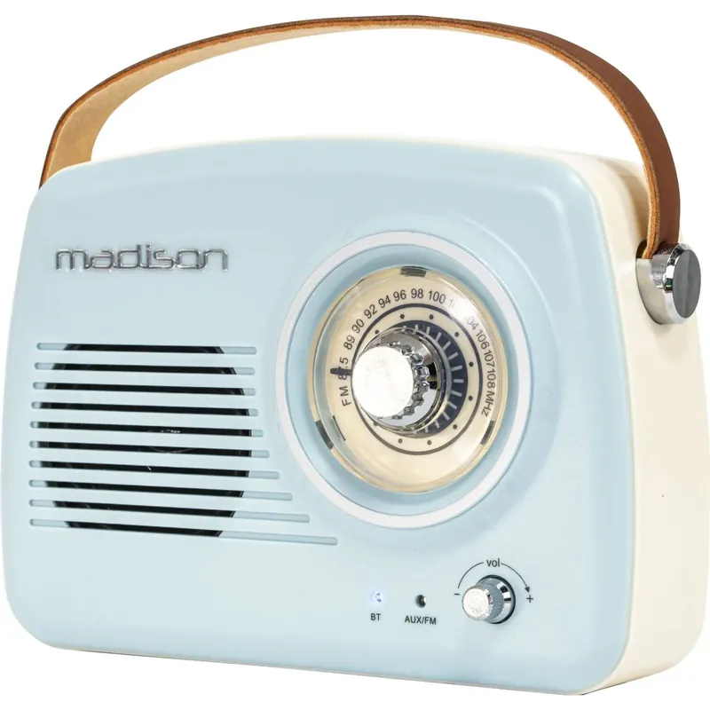 Meistverkauft MADISON FREESOUND-VR30 TRAGBARES NOSTALGIE RADIO MIT BLUETOOTH UND FM