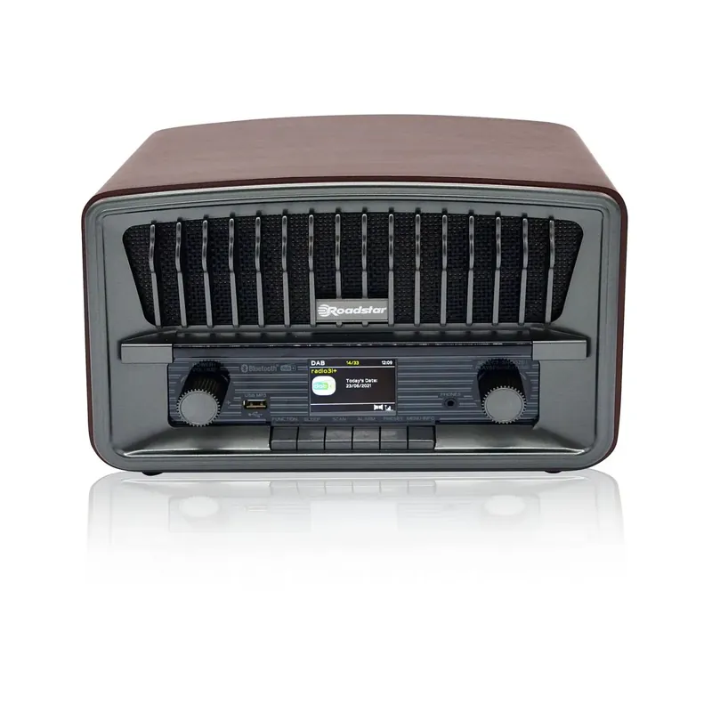 Zertifiziert ROADSTAR HRA-270 Stereo Radio mit DAB+ FM RDS Bluetooth USB MP3 Player Farbdisplay und Wecker