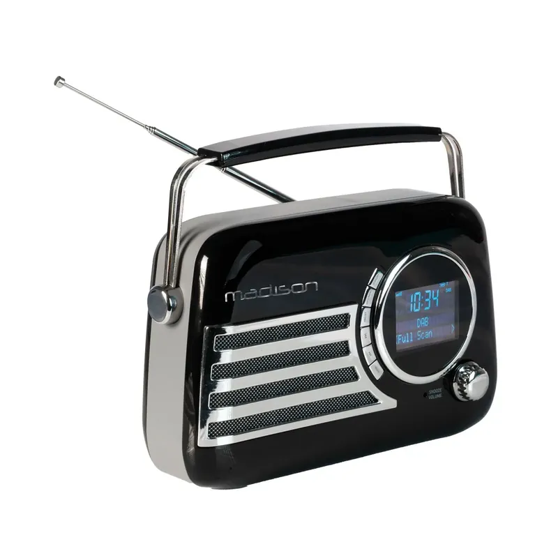 Madison FREESOUND VR40BK-DAB Retro Kofferradio mit DAB, FM & Bluetooth schwarz Mega-Angebot