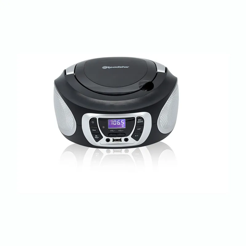 ROADSTAR CDR-365 Sliver Stereoanlage mit CD Player FM Radio USB MP3 Aux und Kopfhöreranschluss Knallerangebot
