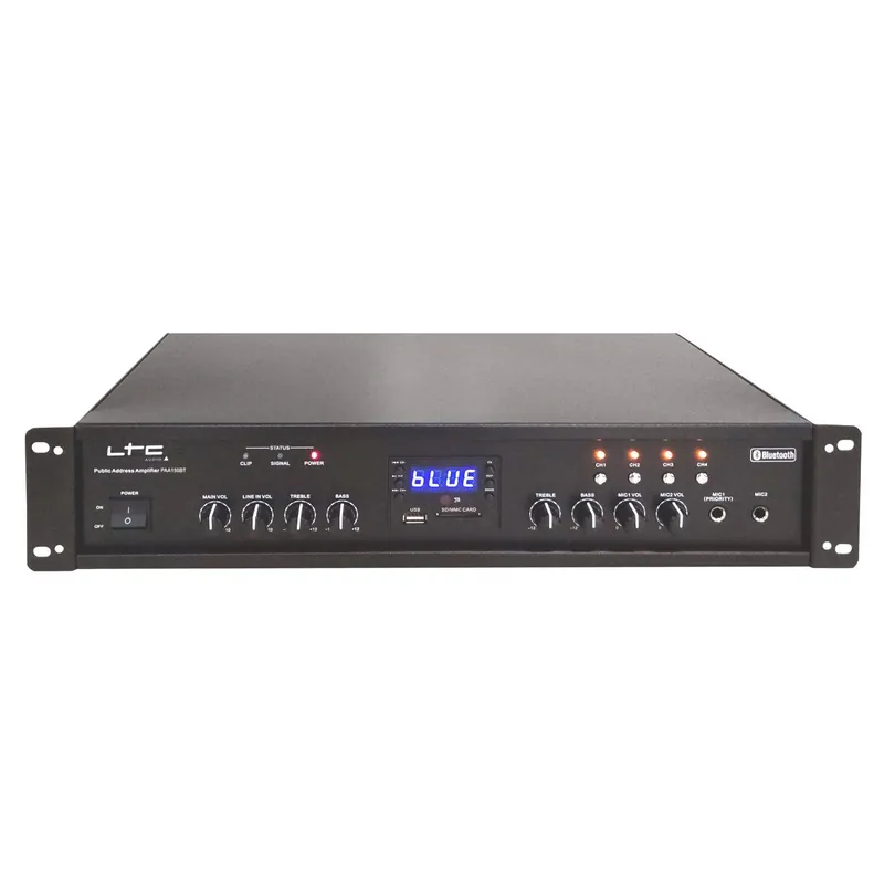 LTC PAA150BT 4-ZONEN ELA VERSTÄRKER MIT USB SD FM BT 90W Sonderaktion