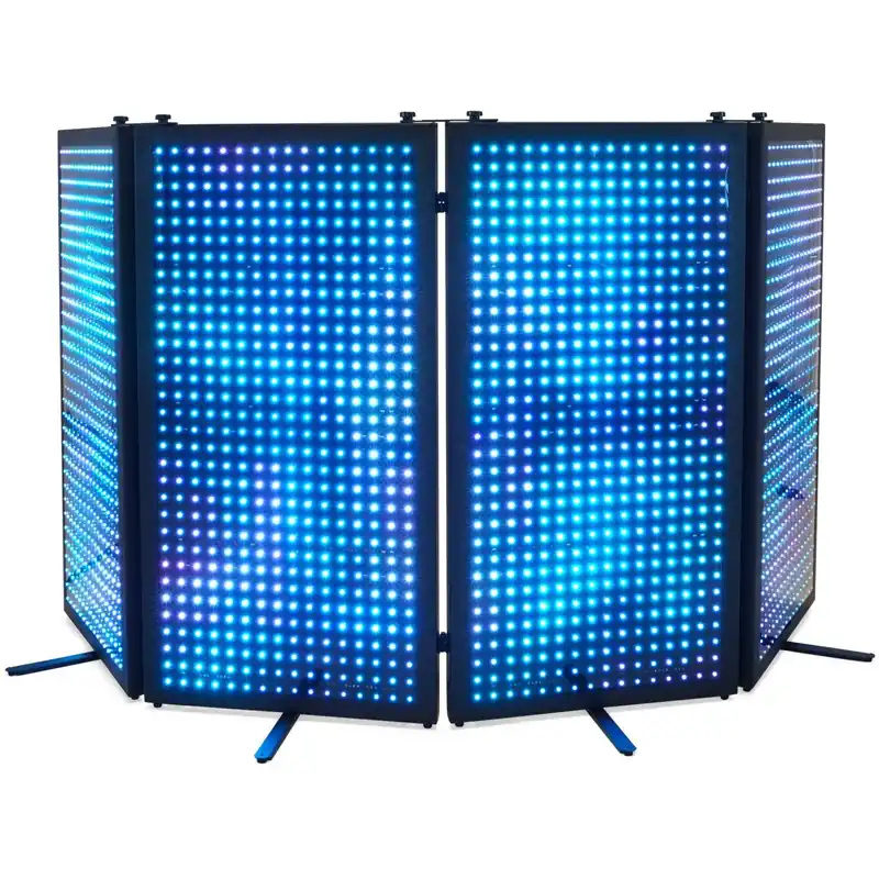 Meistverkauft AFX DJ-LEDPANEL DJ Stand mit LED Beleuchtung mit Transportcase