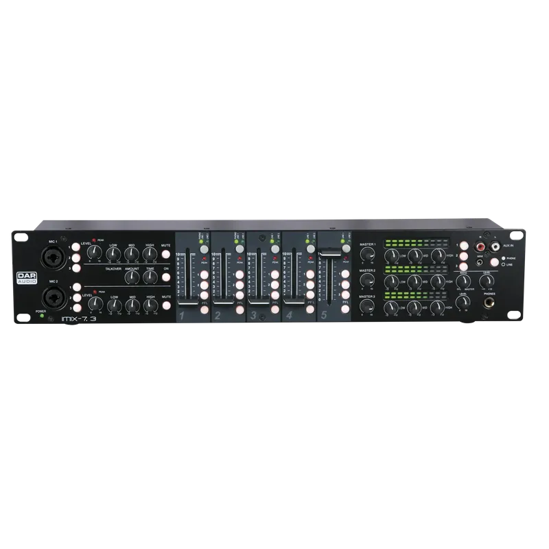 Ausverkauf DAP IMIX-7.3 7 Kanäle - 2HE - Mischer für die Festinstallation - 3 Zonen 7 Kanäle - 2HE - Mischer für die Festinstallation - 3 Zonen
