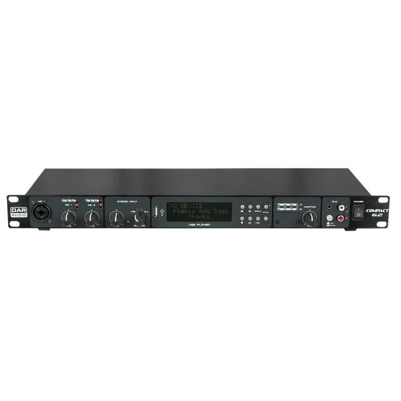 DAP Compact 6.2 6-Kanal-Installationsmischpult/-player - 1HE Highlight