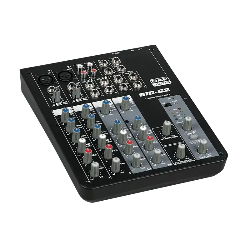 DAP GIG-62 Analoges Mischpult mit 6 Kanälen Nur Für Kurze Zeit