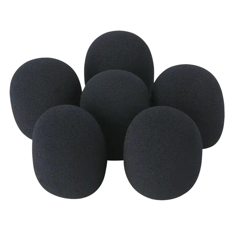 Kostenloser Rückversand SHOWGEAR DWS-66 Mikrofon-Windschutz – Set mit 6 Stück – schwarz