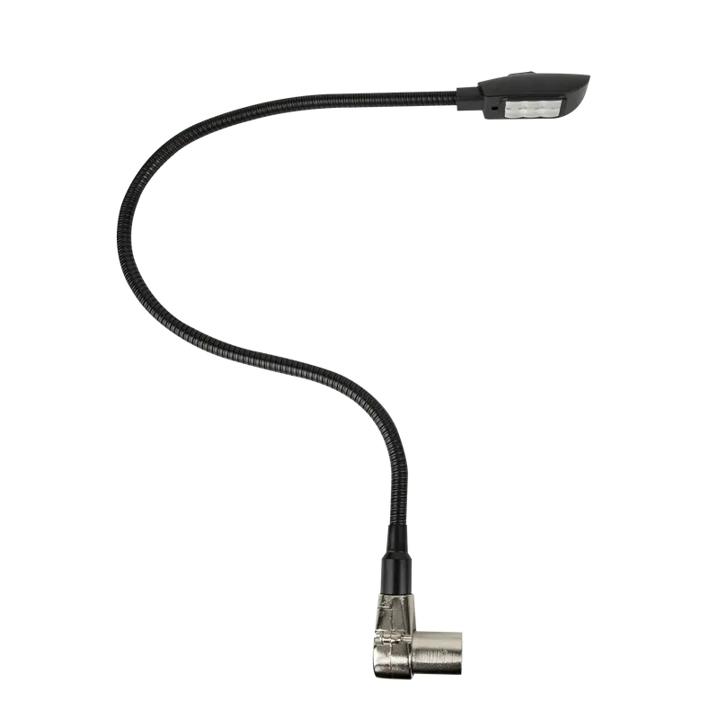 Zertifiziert SHOWGEAR GooseLight XLR, Kaltweiß 40 cm - 3-polig rechtwinklig