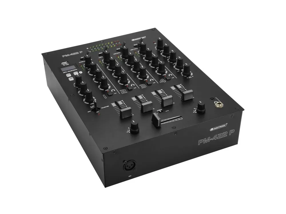 Sichere Zahlung OMNITRONIC PM-422P 4-Kanal-DJ-Mixer mit Bluetooth und USB-Player