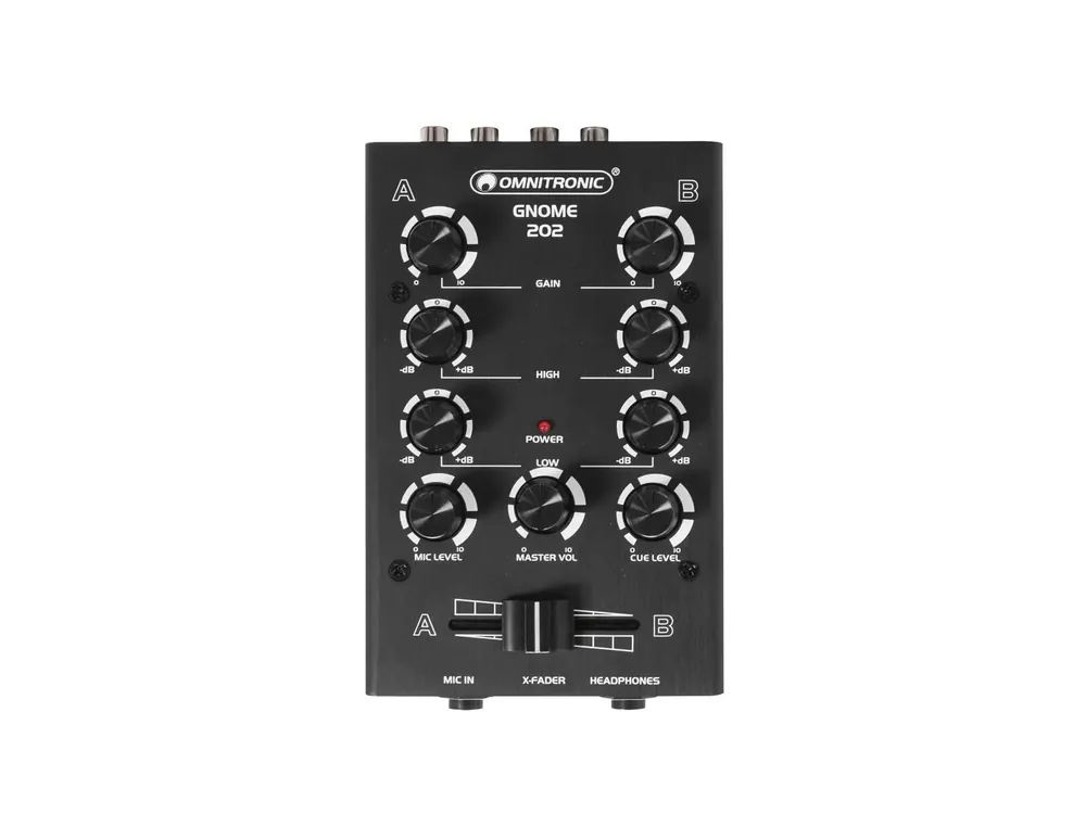 Preis Gesenkt OMNITRONIC GNOME-202 Mini-Mixer schwarz