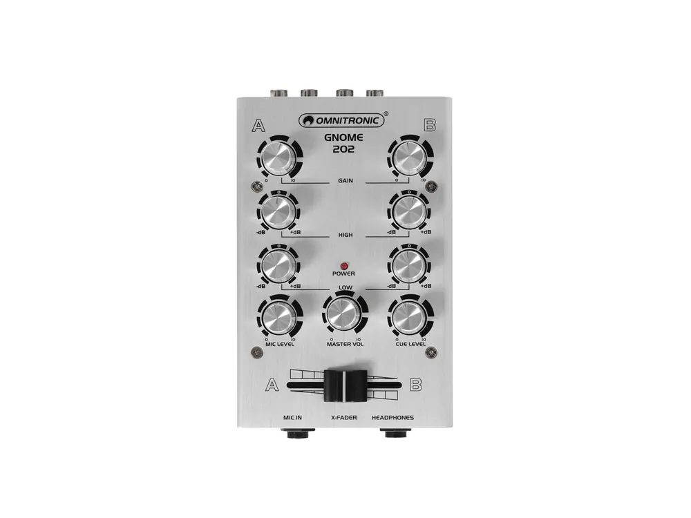 OMNITRONIC GNOME-202 Mini-Mixer silber Sonderaktion