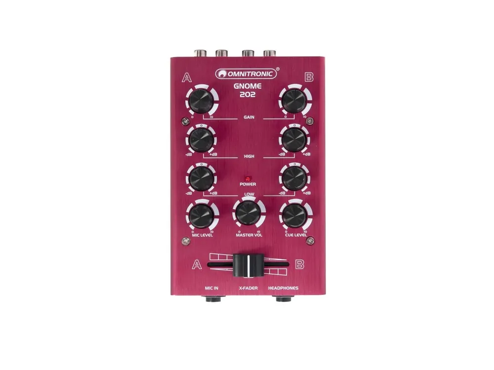 OMNITRONIC GNOME-202 Mini-Mixer rot Top-Seller