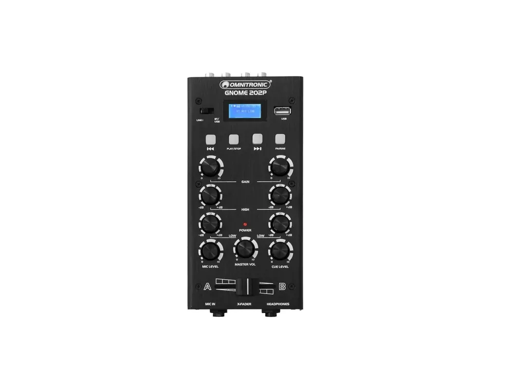 Zertifiziert OMNITRONIC GNOME-202P Mini-Mixer schwarz