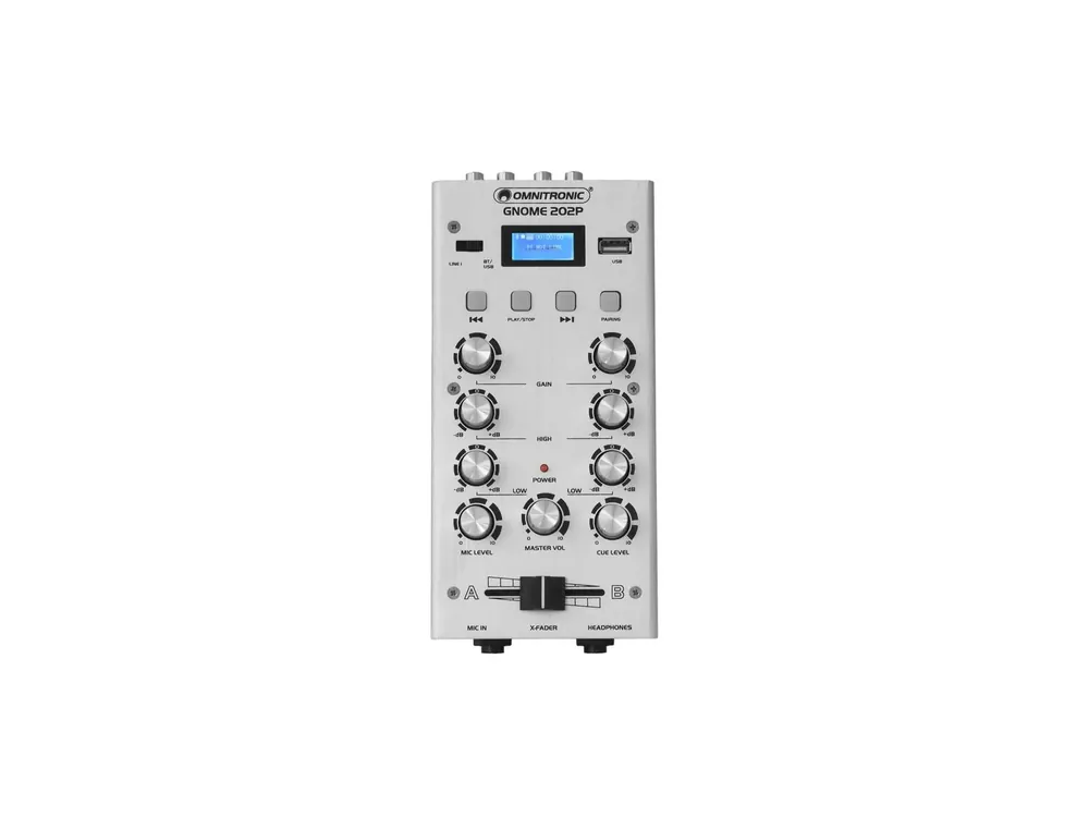 Preis Gesenkt OMNITRONIC GNOME-202P Mini-Mixer silber
