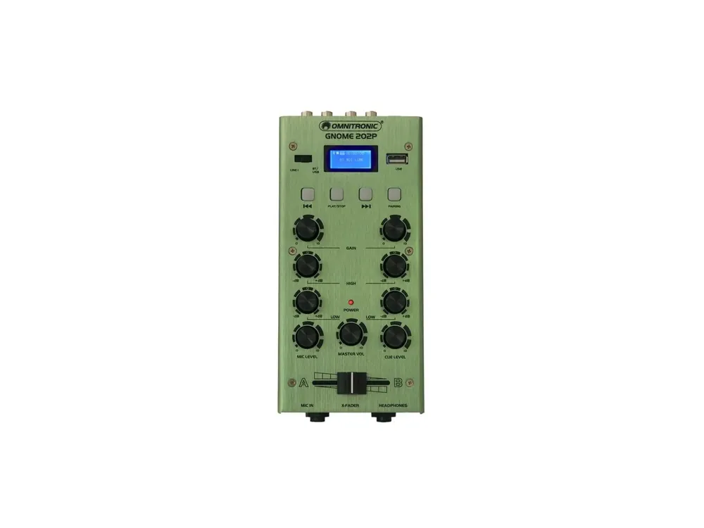 OMNITRONIC GNOME-202P Mini-Mixer grün Heißes Angebot