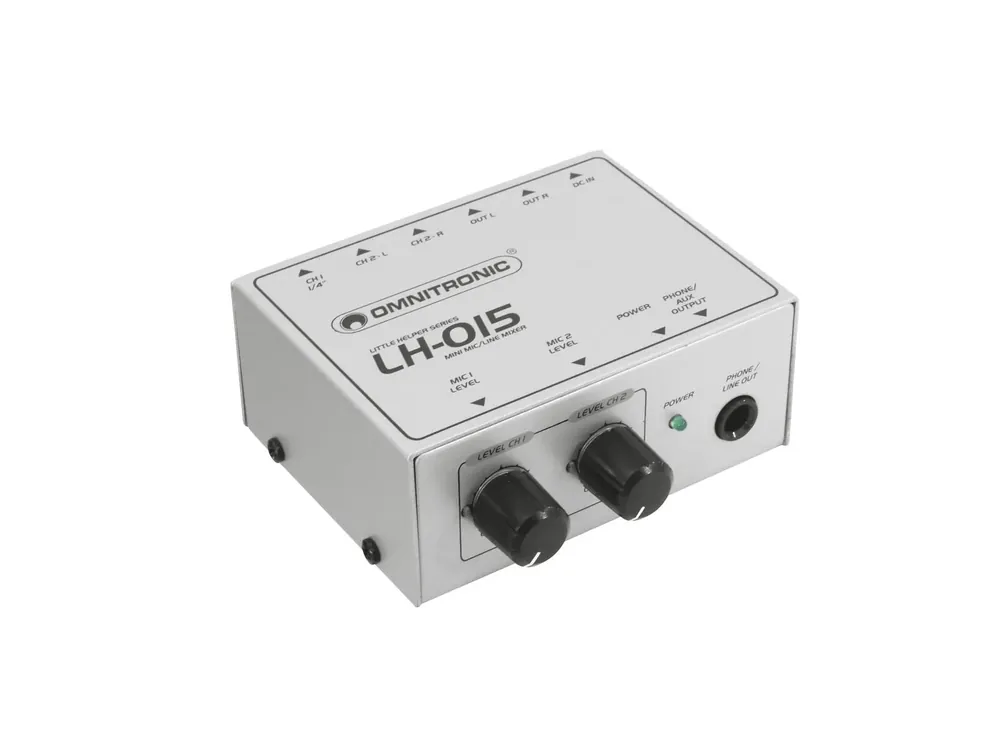 OMNITRONIC LH-015 2-Kanal Mic-Line-Mixer Sofort Bestellen