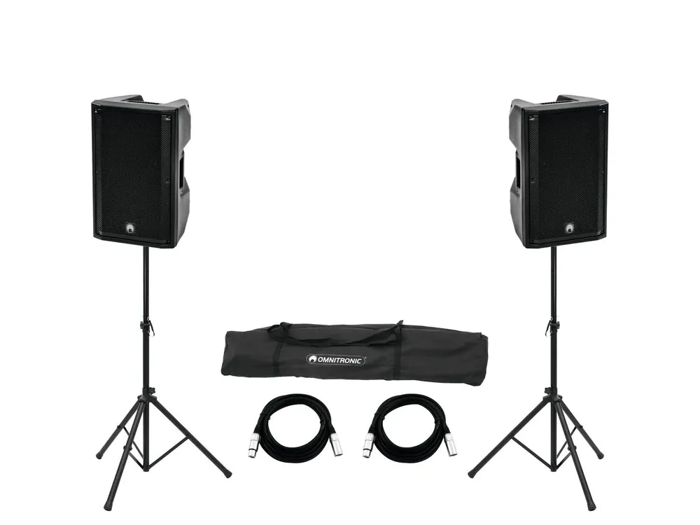 Sonderaktion OMNITRONIC Set 2x XKB-212A + Boxenhochständer MOVE MK2