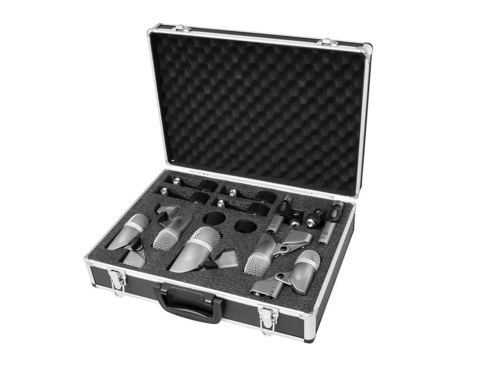 OMNITRONIC MIC 77-7LMH Schlagzeug-Mikrofonset Versand Am Gleichen Tag