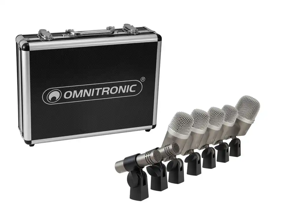 OMNITRONIC MIC 77-7LMH MK2 Schlagzeug-Mikrofonset Solange Der Vorrat Reicht