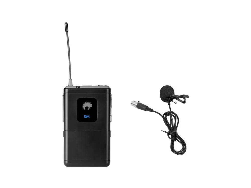 OMNITRONIC UHF-E Serie Taschensender 527.5MHz + Lavaliermikrofon Schnäppchen