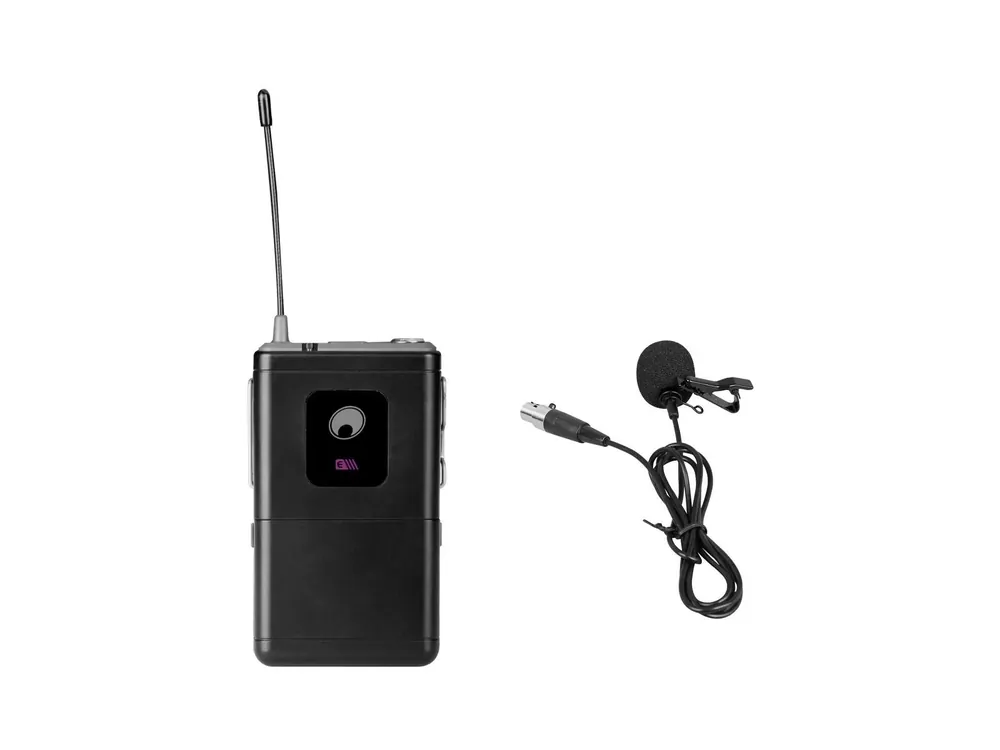 OMNITRONIC UHF-E Serie Taschensender 531.9MHz + Lavaliermikrofon Markenware