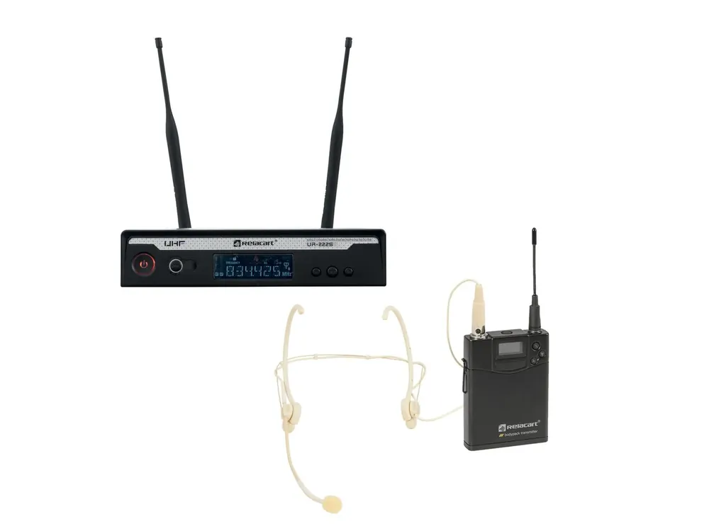 RELACART Set UR-222S Bodypack mit HM-600S Headset Jetzt Bestellen