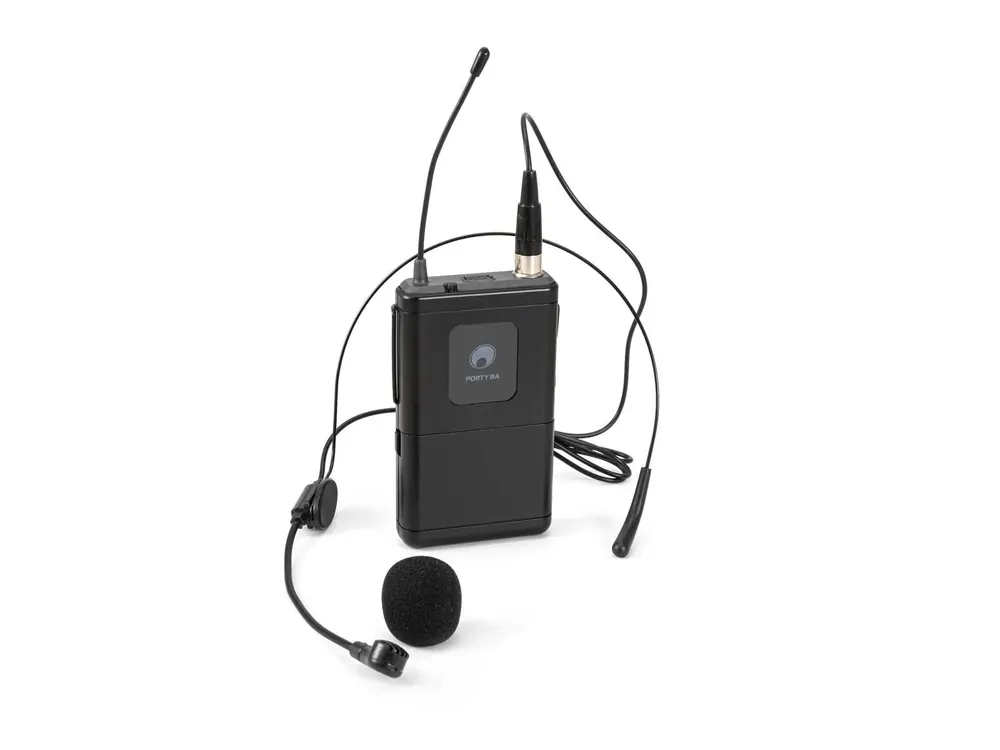 OMNITRONIC PORTY-8A Taschensender + Kopfbügelmikrofon 863,1MHz Preisknaller