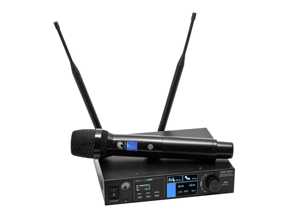Top-Preis OMNITRONIC UHF-601 1-Kanal Funkmikrofon-System 520-554 MHz