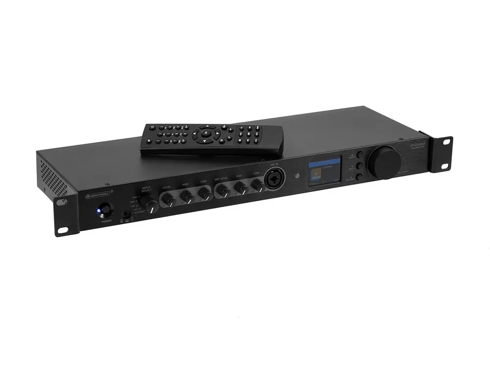 Neue Kollektion OMNITRONIC EP-220NET Vorverstärker mit Internetradio, DAB+ und Bluetooth