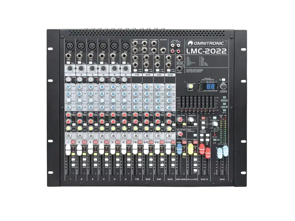 Kostenloser Versand OMNITRONIC LMC-2022FX USB Mischpult