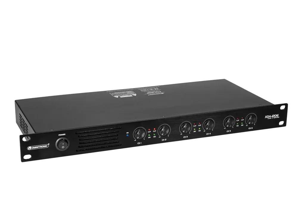Kostenloser Versand OMNITRONIC XDA-1206 6-Kanal Class-D-Verstärker