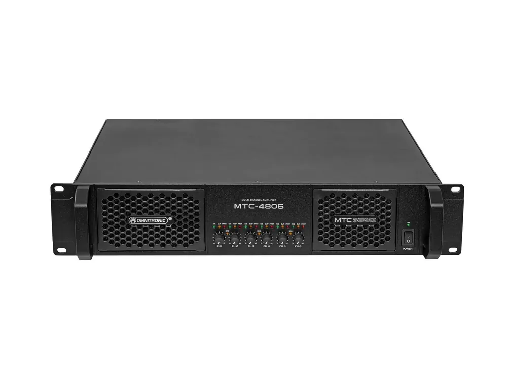 OMNITRONIC MTC-4806 6-Kanal Endstufe Schneller Versand