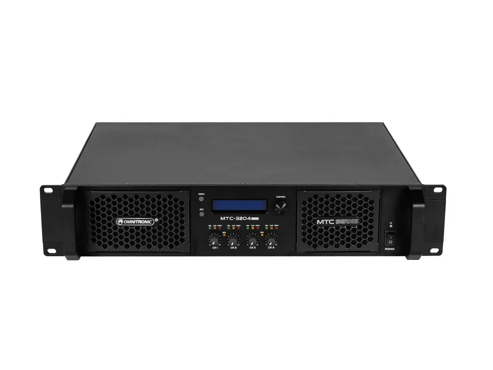 OMNITRONIC MTC-3204DSP 4-Kanal Endstufe mit DSP Finale Aktion