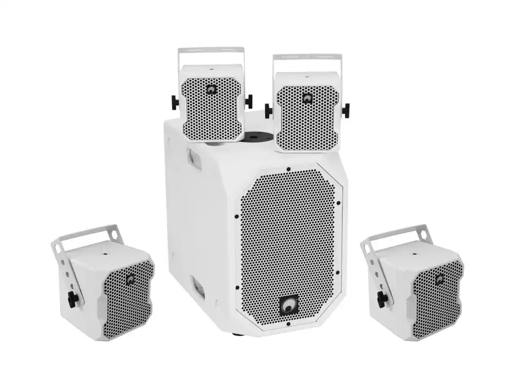 Online Kaufen OMNITRONIC Set BOB-10A ws + 4x BOB-4 ws
