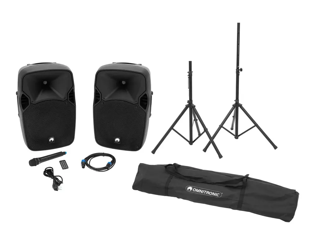 Super-Preis OMNITRONIC Set XFM-212AP + Boxenhochständer MOVE MK2