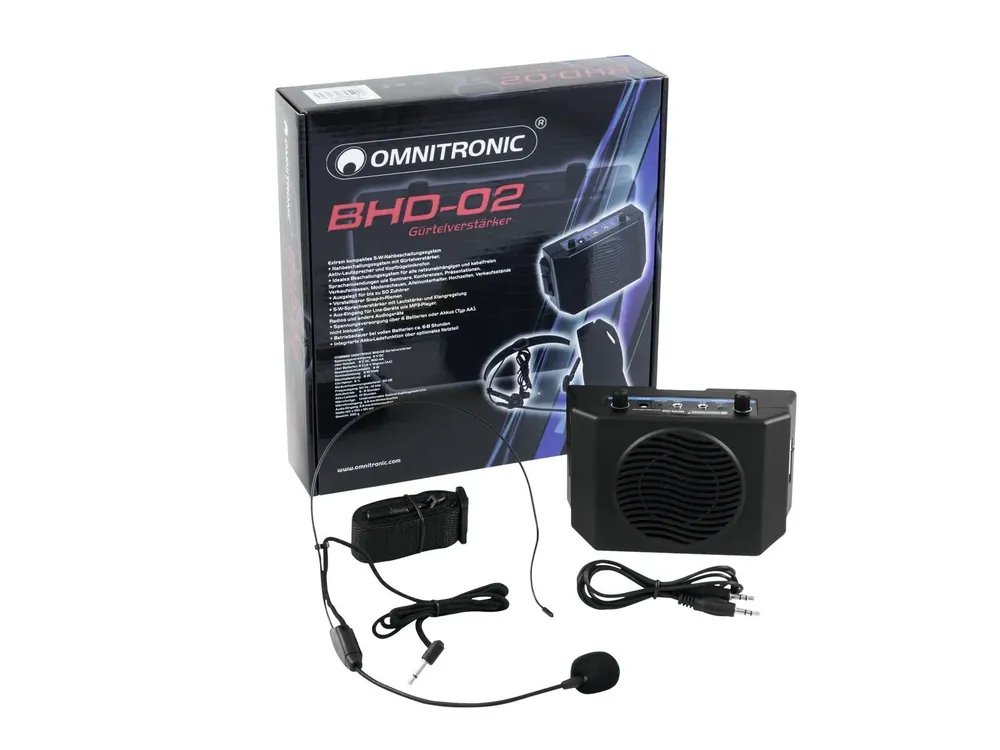 Kostenloser Rückversand OMNITRONIC BHD-02 Gürtelverstärker