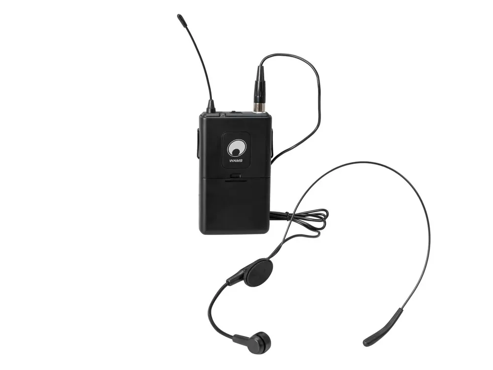 OMNITRONIC WAMS-12 Taschensender inkl. Kopfbügelmikrofon 865MHz Direkt Vom Hersteller