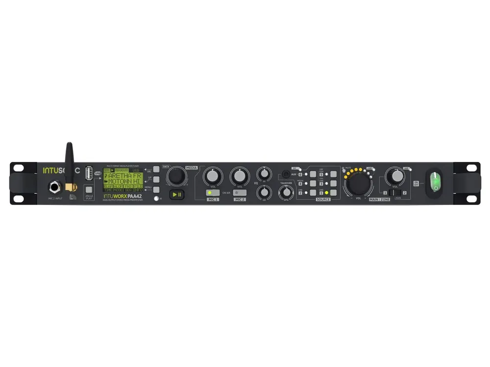 INTUSONIC PAA42+ Dual Output Stereo Media Vorverstärker Billig