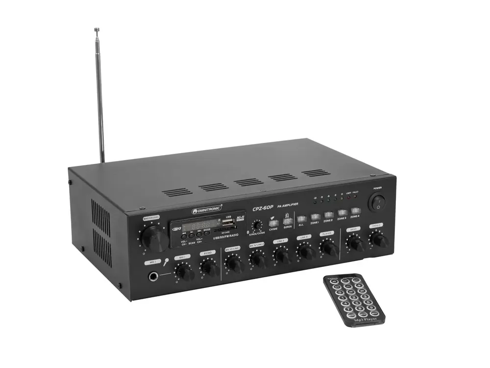 OMNITRONIC CPZ-60P ELA-Mischverstärker Neu Im Sortiment