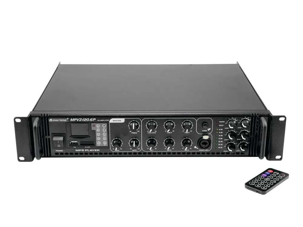 Markenprodukt OMNITRONIC MPVZ-120.6P Mischverstärker