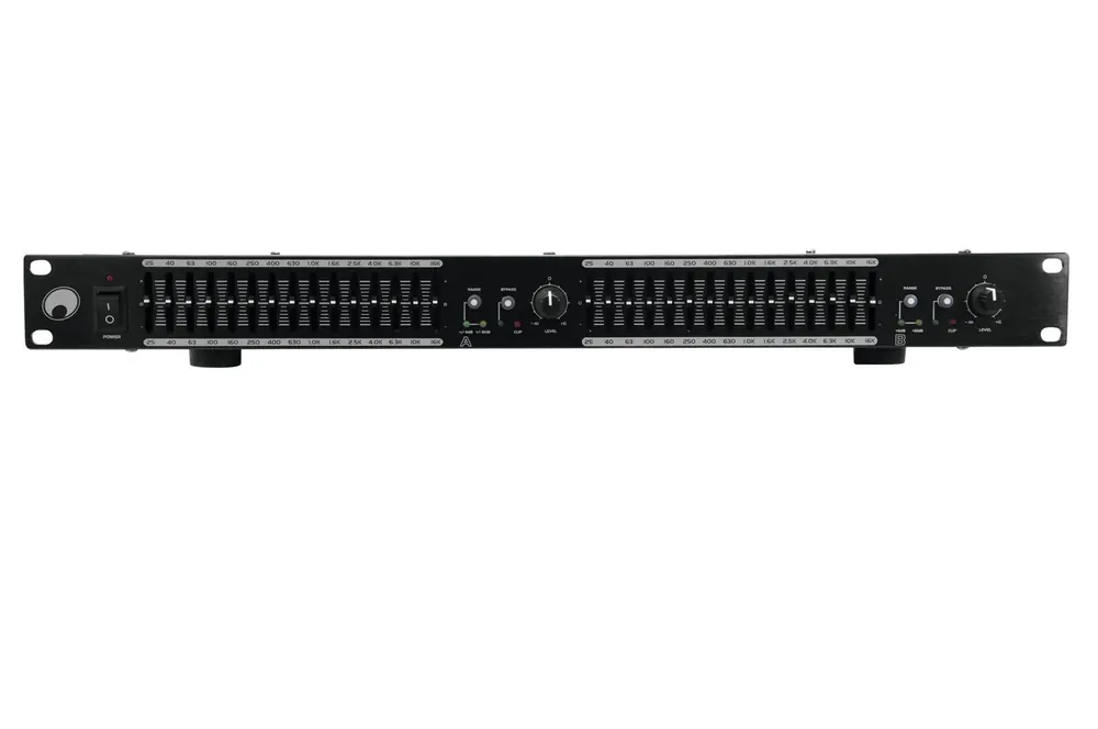 OMNITRONIC GEQ-2150 Equalizer 2x15-Band Kostenfreie Lieferung