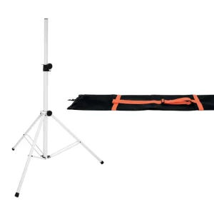 Super-Preis OMNITRONIC Set BS-2 EU Boxenhochständer weiß + Tragetasche
