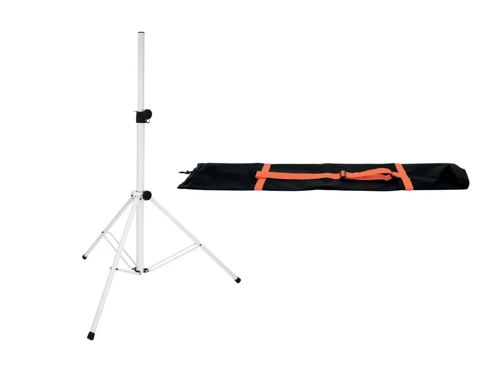 Super-Preis OMNITRONIC Set BS-2 EU Boxenhochständer weiß + Tragetasche