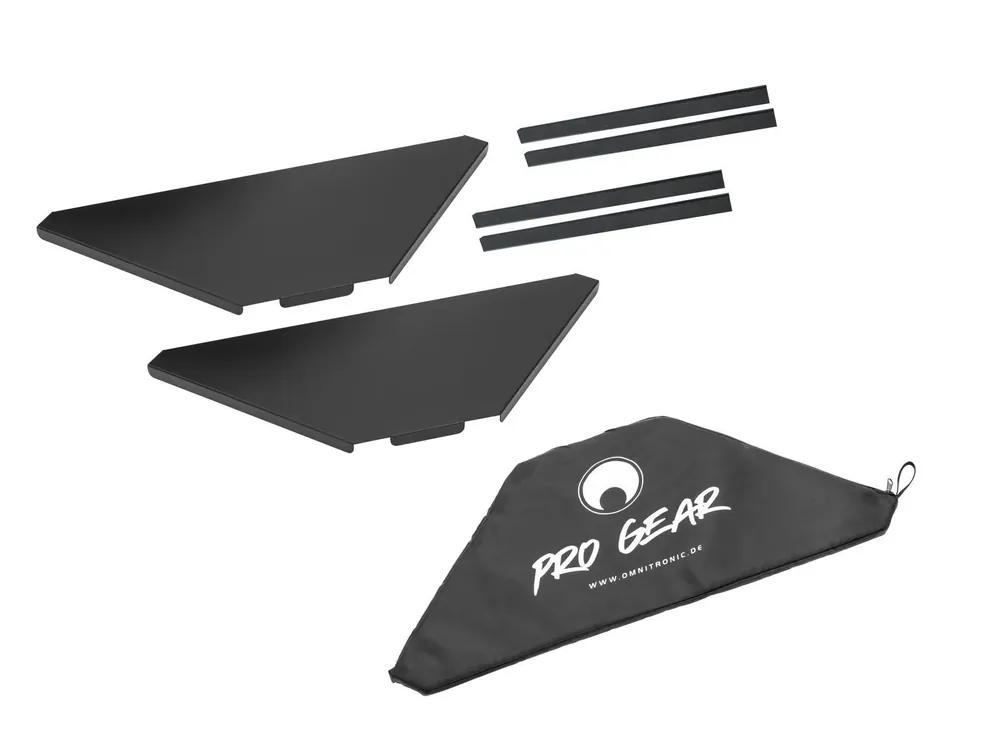 OMNITRONIC Eckplatten inkl. Tasche für Mobile DJ Stand Abverkauf
