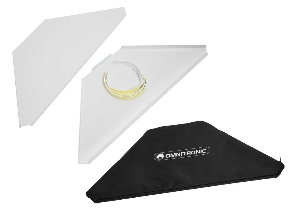 OMNITRONIC Eckplatten inkl. Tasche für Mobile DJ Stand ws Letzte Chance