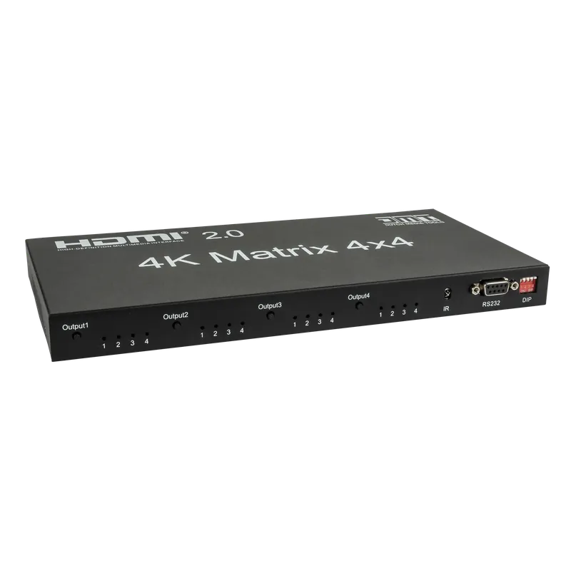 DMT VT101 - HDMI-Matrix-Umschalter 4x4 4-in / 4-out Routable HDMI Switch mit Fernbedienung Abverkauf