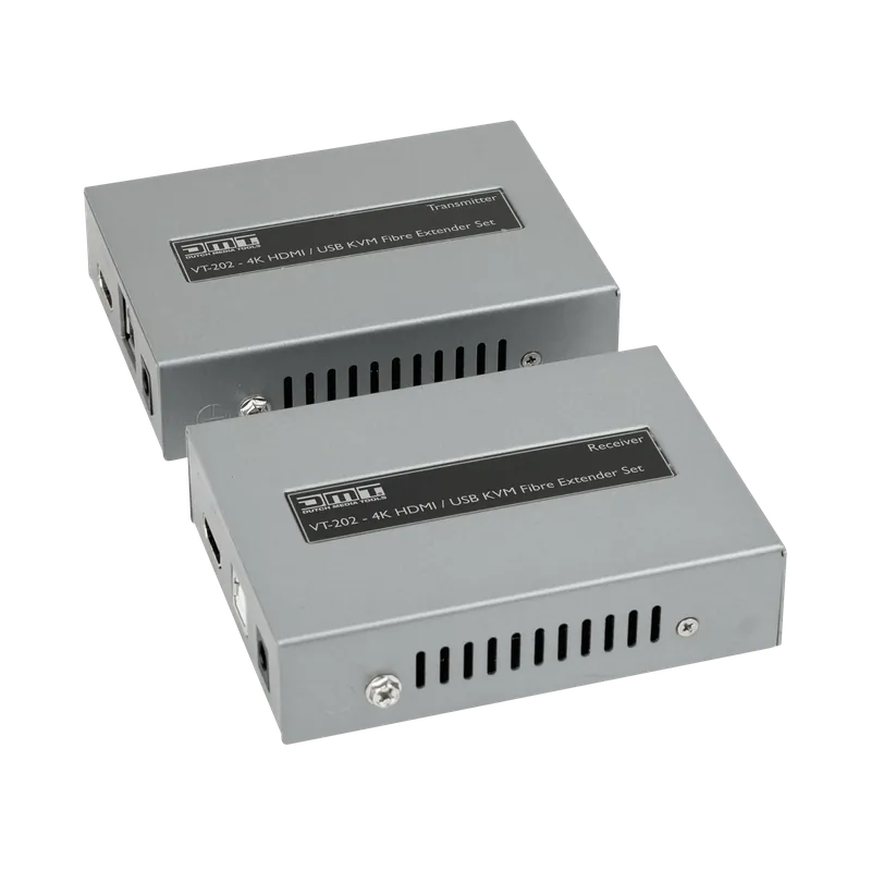 Kracherpreis DMT VT202 - KVM HDMI / USB Fibre Extender Set Glasfaserlösung für USB- & HDMI-Signale über große Entfernungen