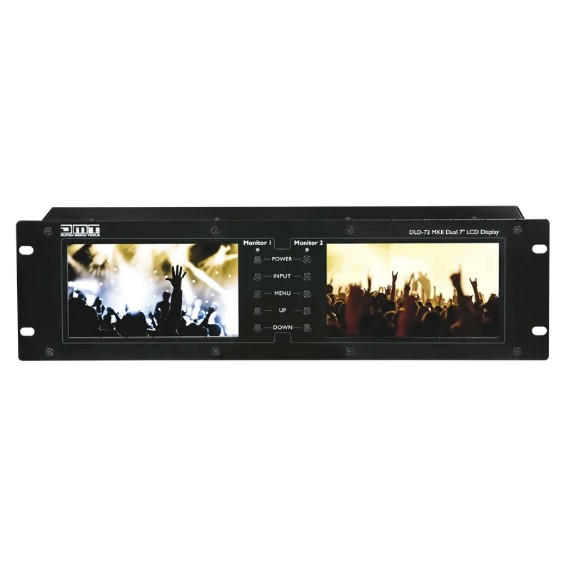 DMT DLD-72 MKII Zwei 7 Zoll-Displays mit HDMI-Link - Rackeinbau Abverkauf