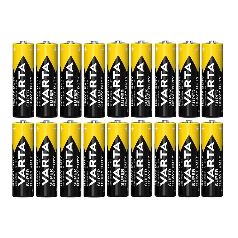 20x Super Heavy Duty Batterie 1,5V AA MN1500 R6 LR6 Neu Im Sortiment